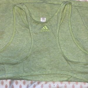 Lime green Adidas tank top